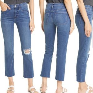 FRAME Denim Le High Straight Jeans Stallion  NWT 24